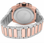 Hugo Boss Supernova 1513358 Two-Tone Silver Rose Gold Case Black Dial Men's Watch