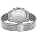 Hugo Boss Skymaster 1513938 Silver Case Green Dial Silver Mesh Bracelet Men's Watch