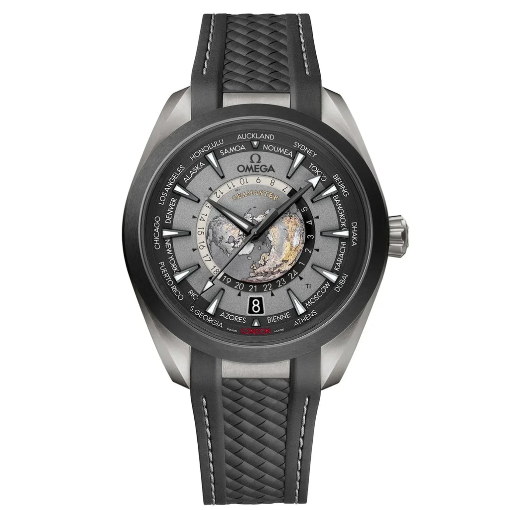 Omega Seamaster Aqua Terra 150M Co-Axial Master Chronometer Gmt Worldtimer 43mm Black