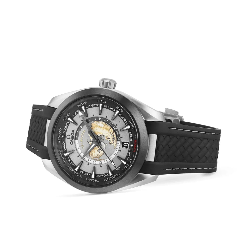 Omega Seamaster Aqua Terra 150M Co-Axial Master Chronometer Gmt Worldtimer 43mm Black