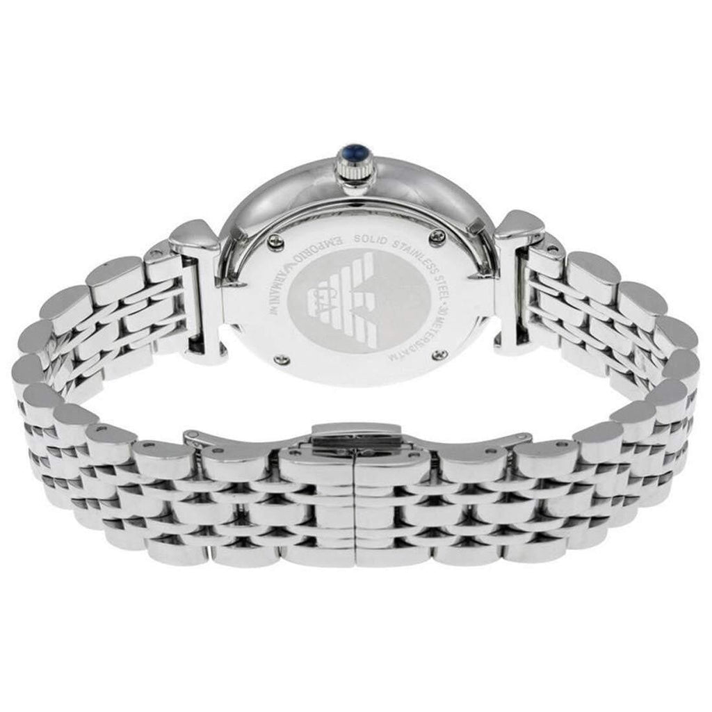 Emporio Armani AR11091 Women’s Blue Dial Silver Stainless Steel Gianni Watch