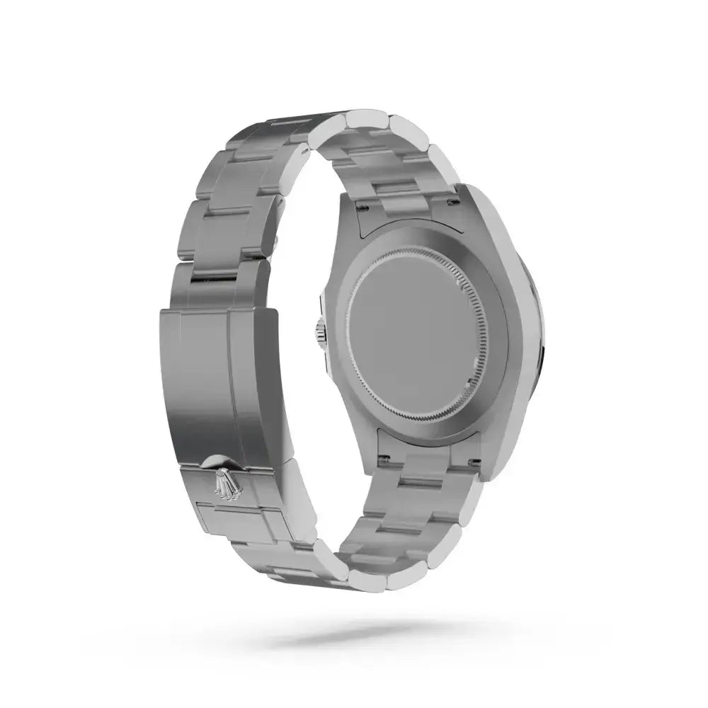 Rolex Oyster Perpetual – ميناء أسود، سوار أويستر من الستانلس ستيل
