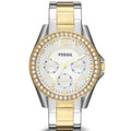 Fossil Riley ES3204 Multi-Function Two-Tone Stainless Steel Women's Watch