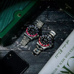 Rolex GMT-Master II "بيبسي" - مينا سوداء وإطار سيراميك أحمر وأزرق سوار جوبيلي
