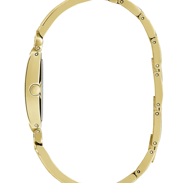 ساعة Guess GW0668L2 بسوار كريستالي مستطيل ذهبي اللون
