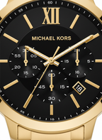 Michael Kors MK9220 Men’s Black Dial Gold Stainless Steel Billie Chronograph Watch