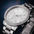 Michael Kors Brinkley MK6265 Women’s Silver Dial Stainless Steel Chronograph Watch