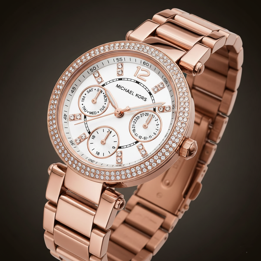 Michael Kors Parker MK5616 Women’s Rose Gold Stainless Steel Multi-Function Watch