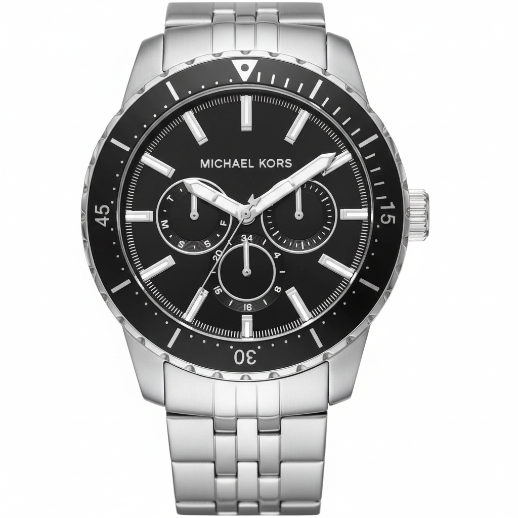 Michael Kors MK7156 Men’s Black Dial Stainless Steel Cunningham Chronograph Watch