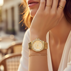 Michael Kors Lennox MK7339 Women’s Gold Stainless Steel Analog Watch