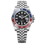 Rolex GMT-Master II "بيبسي" - مينا سوداء وإطار سيراميك أحمر وأزرق سوار جوبيلي