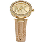 Michael Kors Parker MK4725 Women’s Gold Case Beige Leather Strap Analog Watch