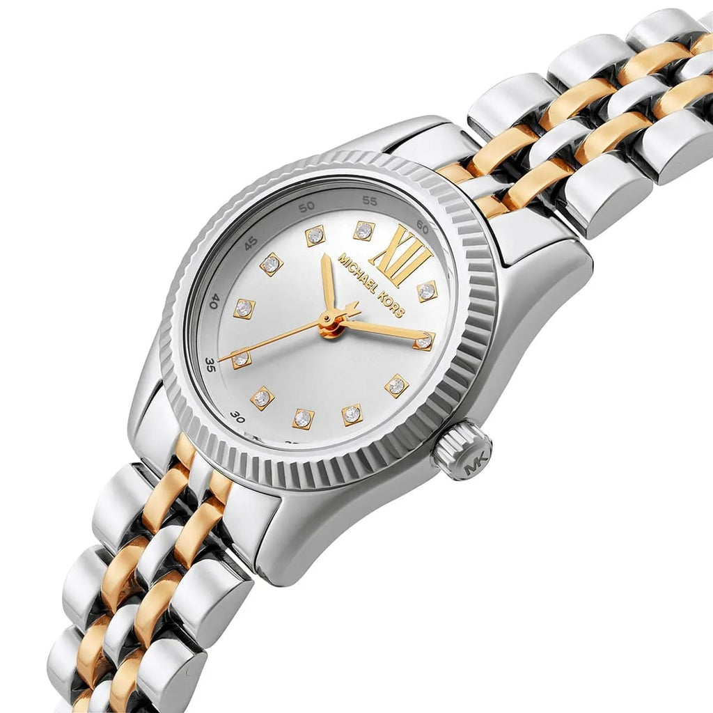 Michael Kors Lexington MK4740 Women’s Silver & Gold Dial Stainless Steel Watch