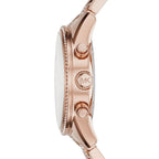 Michael Kors MK6485 Ritz Women’s Rose Gold Dial Rose Gold Stainless Steel Chronograph Watch