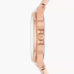 Michael Kors MK4372 Women’s Rose Gold Dial Rose Gold Stainless Steel Crystal MK Logo Watch