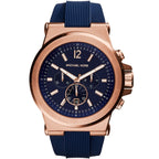 Michael Kors MK8295 Men’s Blue Dial Blue Silicone Strap Dylan Chronograph Watch