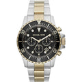 Michael Kors MK8311 Men’s Black Dial Two-Tone Stainless Steel Everest Chronograph Watch