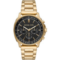 Michael Kors MK8969 Men’s Black Dial Gold Stainless Steel Sullivan Chronograph Watch