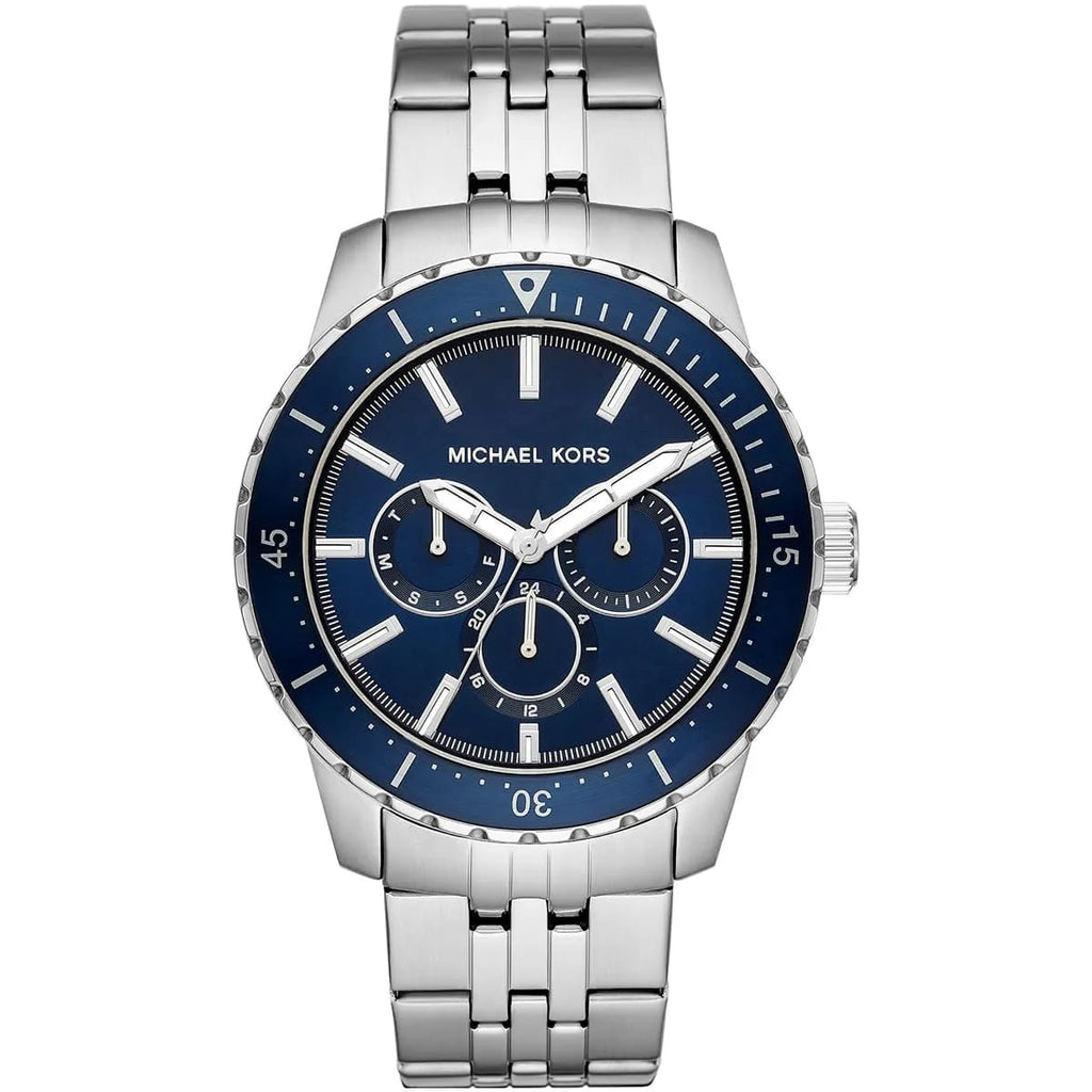 Michael Kors MK7153 Men’s Blue Dial Silver Stainless Steel Cunningham Chronograph Watch