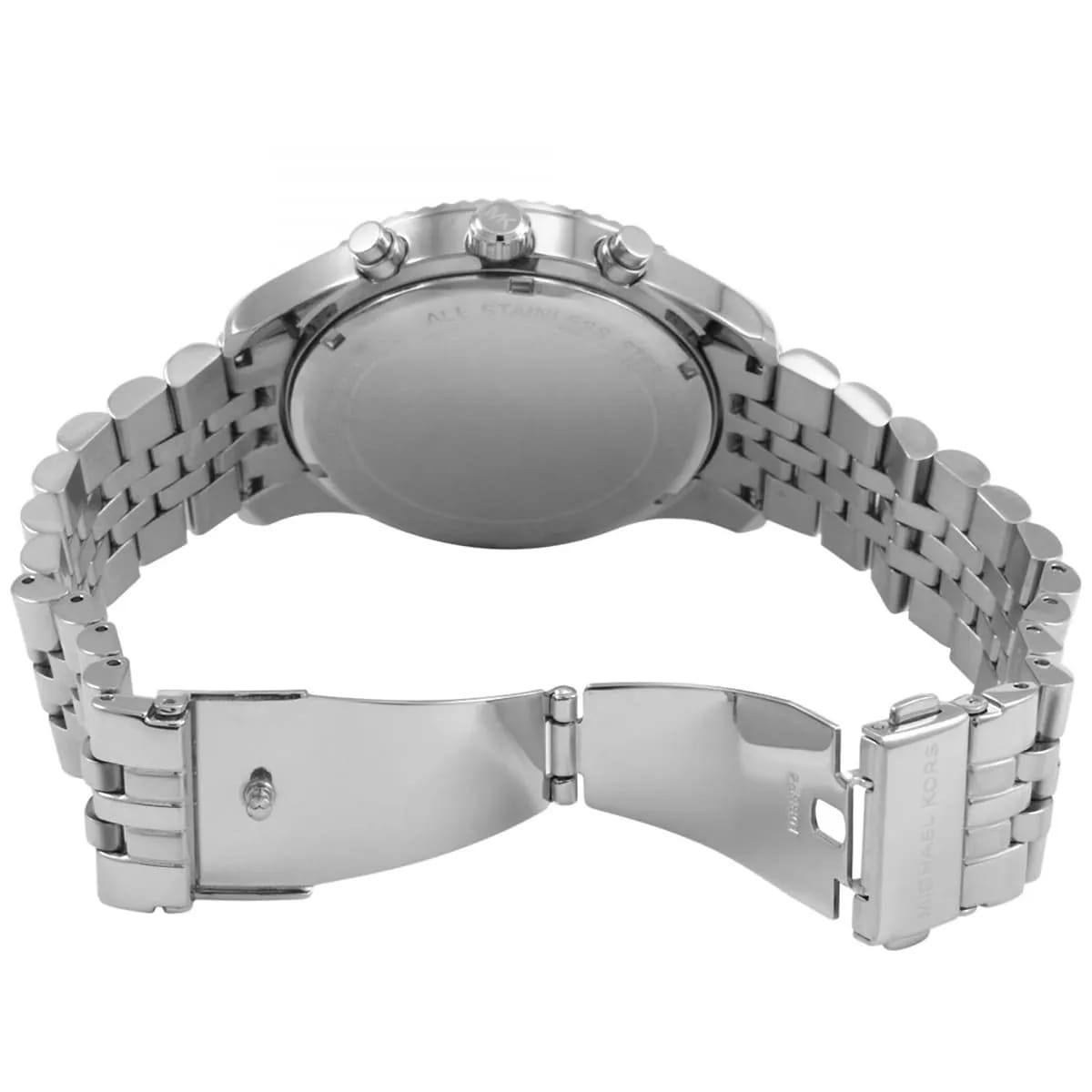 Michael Kors MK8280 Men’s Blue Dial Silver Stainless Steel Lexington Chronograph Watch
