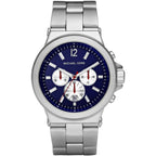 Michael Kors MK8171 Men’s Blue Dial Silver Stainless Steel Dylan Chronograph Watch