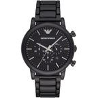 Emporio Armani AR1895 Men’s Black Dial Stainless Steel Luigi Chronograph Watch