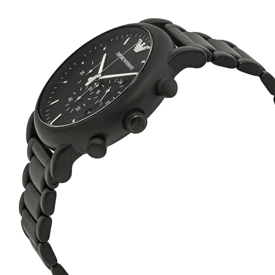 Emporio Armani AR1895 Men’s Black Dial Stainless Steel Luigi Chronograph Watch