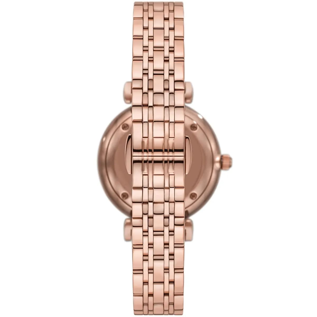 Emporio Armani AR11446 Women’s Silver Crystal Dial Rose Gold Gianni T-Bar Watch