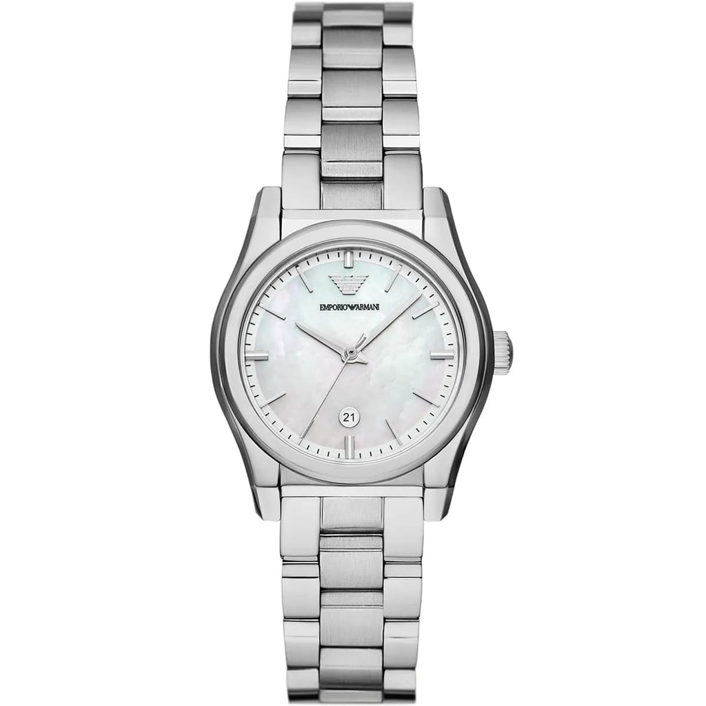 Emporio Armani AR11557 Women’s Mother of Pearl Dial Stainless Steel Federica Watch
