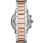 Emporio Armani AR11209 Men’s White Dial Two-Tone Stainless Steel Giovanni Watch