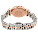 Emporio Armani Gianni T-Bar AR80035 Women's Two-Tone Crystal Pavé Dial Luxury Watch