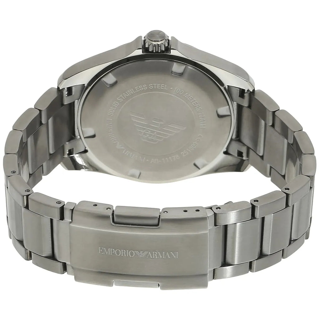 Emporio Armani Sigma AR11178 Gunmetal Watch with Orange Bezel