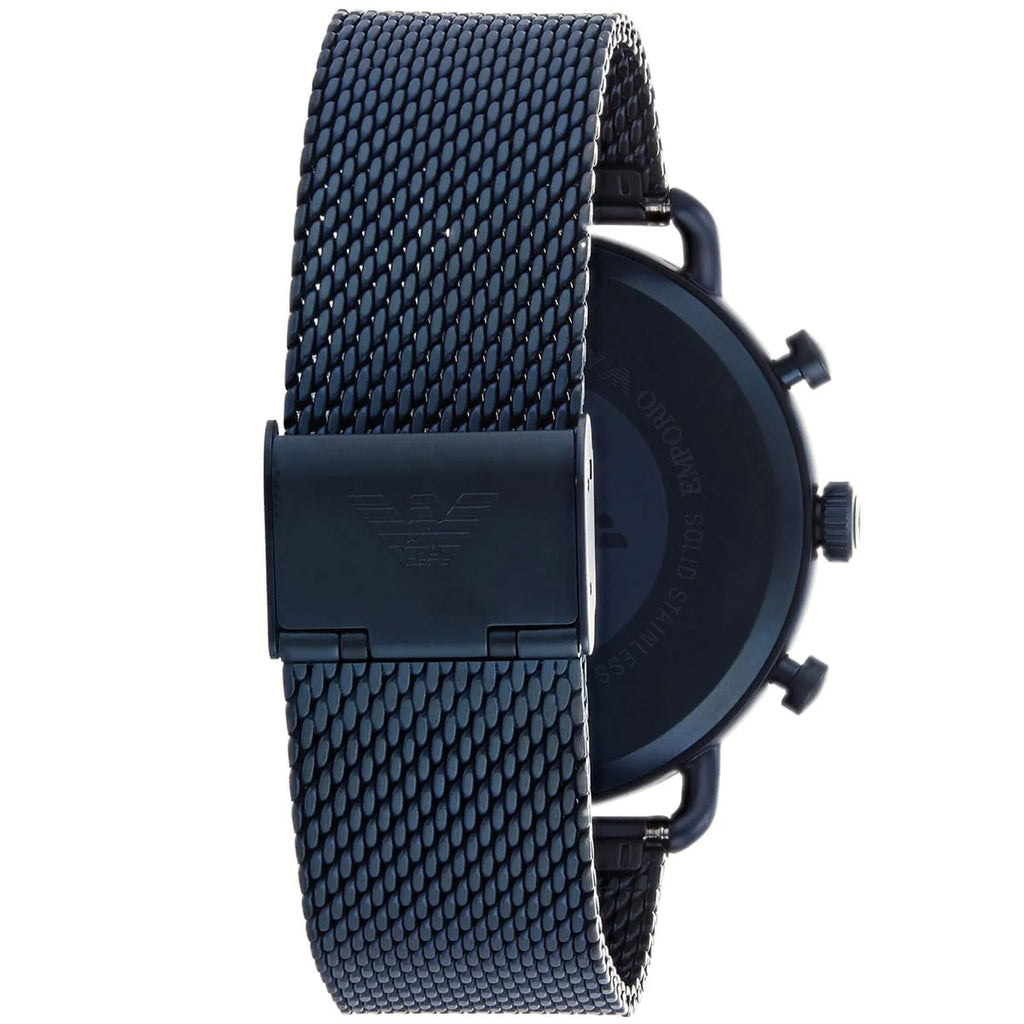 Emporio Armani Aviator AR11289 All-Blue Mesh Chronograph Watch