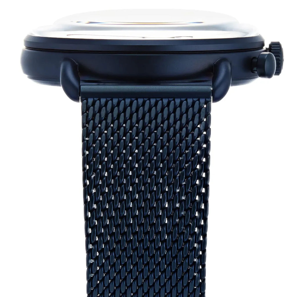 Emporio Armani Aviator AR11289 All-Blue Mesh Chronograph Watch