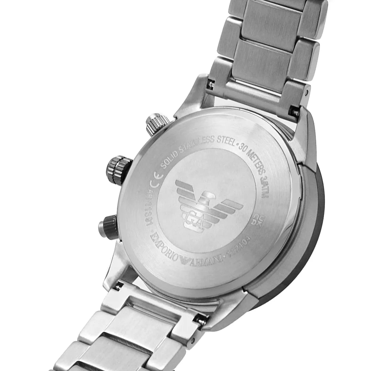 Emporio Armani Mario AR11391 Grey Dial Blue Accents Watch