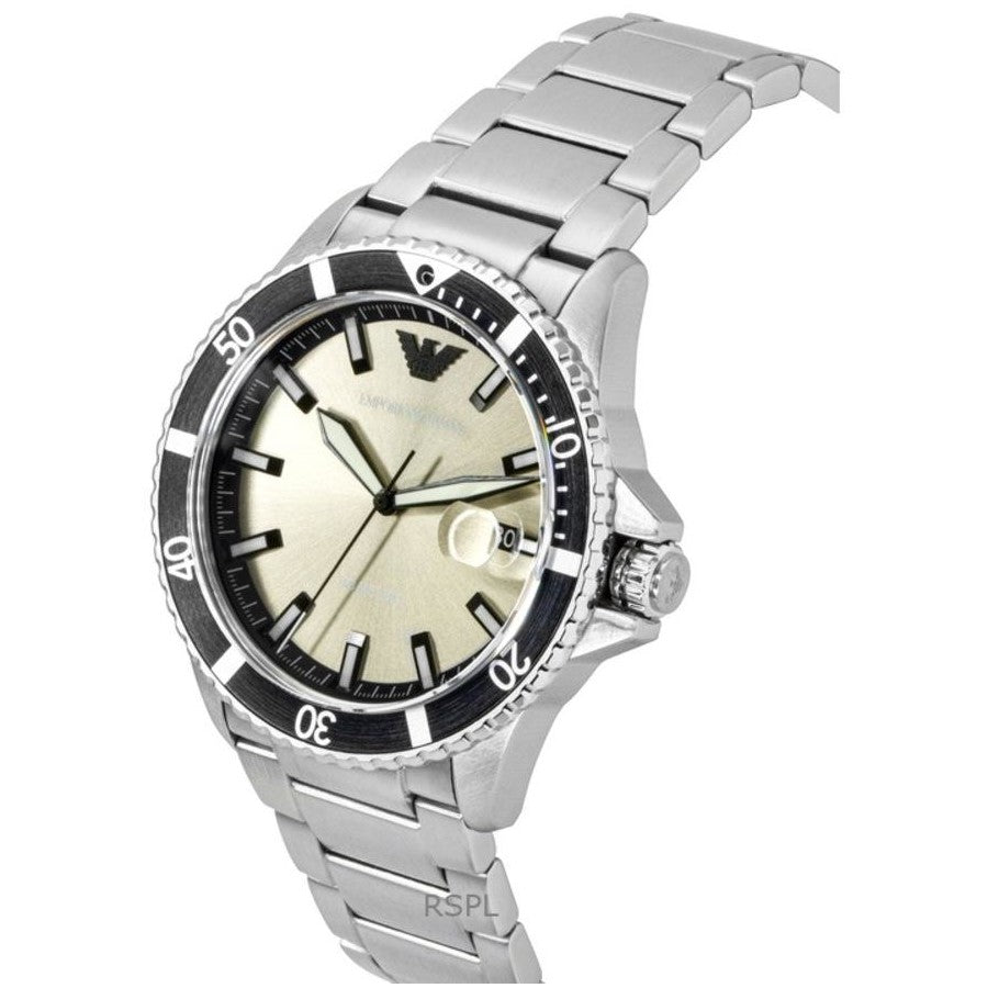 Emporio Armani World Explorer AR11683 All Silver Dial Men's Watch