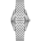Emporio Armani Antonio AR60091 Silver-Tone Green Skeleton Automatic Men's Watch