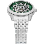 Emporio Armani Antonio AR60091 Silver-Tone Green Skeleton Automatic Men's Watch
