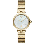 Emporio Armani AR11198 Silver Mesh MOP Crystal Watch
