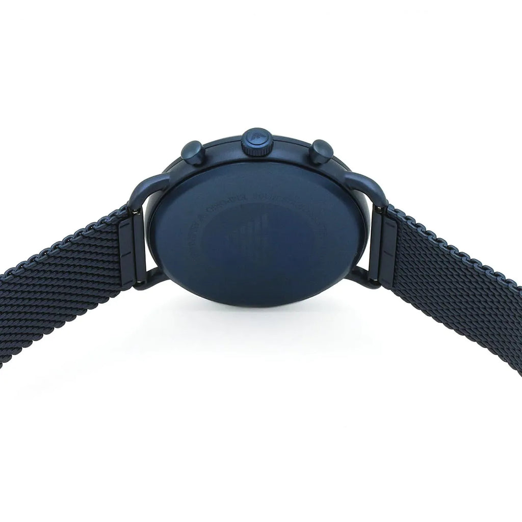 Emporio Armani Aviator AR11289 All-Blue Mesh Chronograph Watch