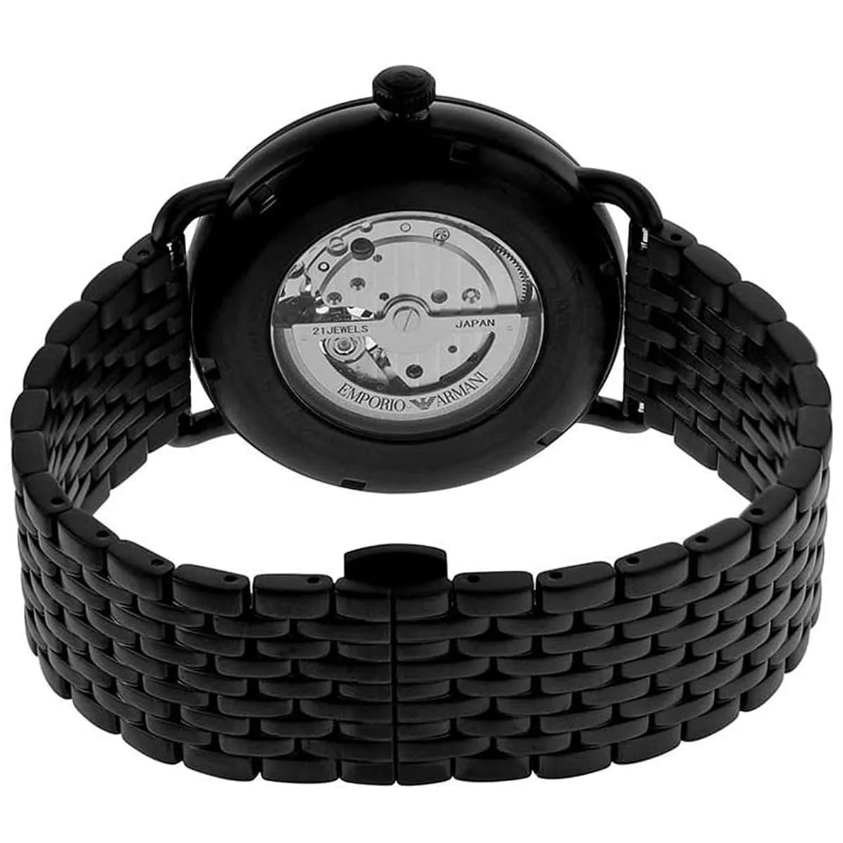 Emporio Armani Aviator AR60025 Meccanico Automatic Black Mesh Watch
