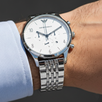 Emporio Armani Beta AR1879 White Dial Seven-Link Watch