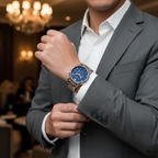 Emporio Armani Beta AR1942 Blue Dial Multi-Link Watch