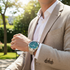Emporio Armani Claudio AR11480 Green Dial Silver Watch