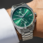 Emporio Armani Claudio AR11480 Green Dial Silver Watch