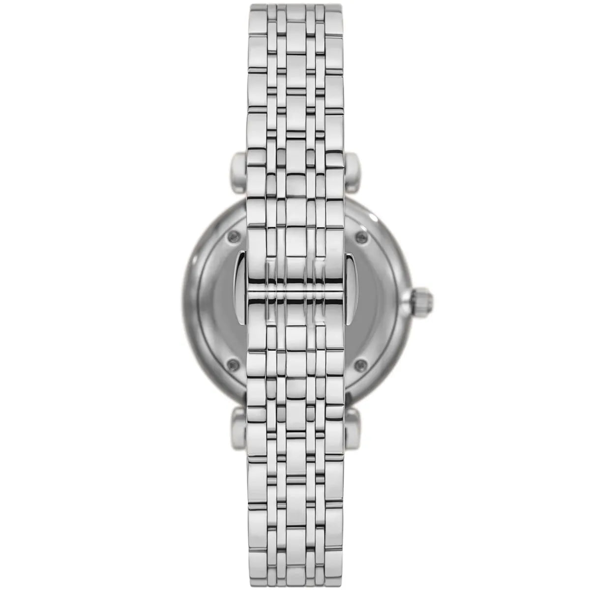 Emporio Armani Gianni T-Bar AR11445 Full Crystal Silver Dial Watch