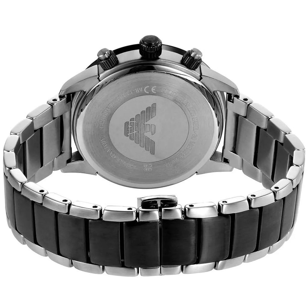 Emporio Armani Mario AR11391 Grey Dial Blue Accents Watch