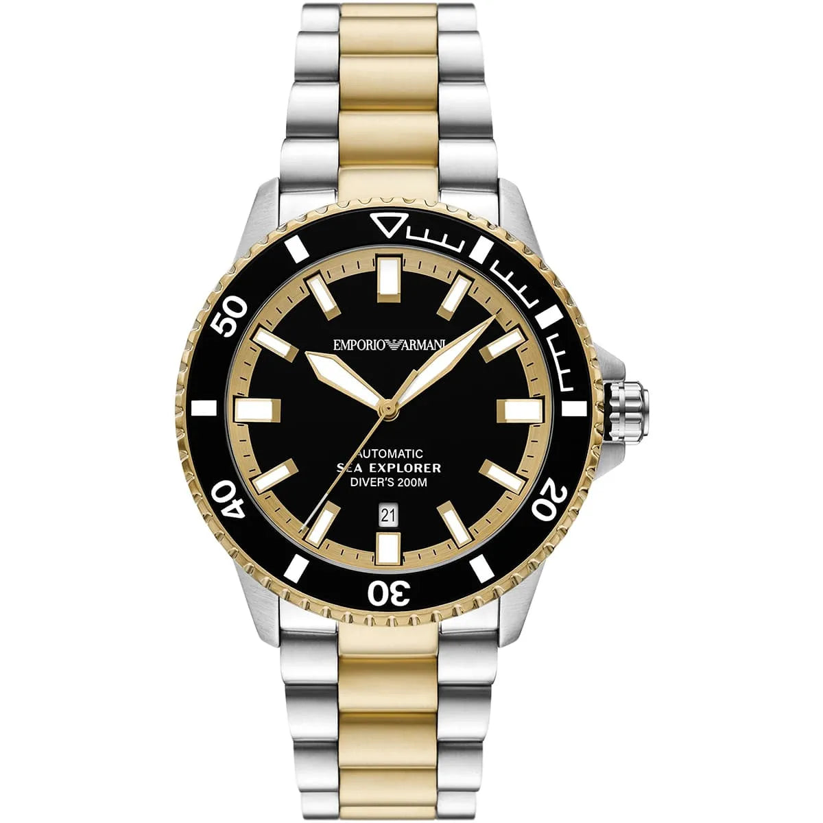 Emporio Armani Sea Explorer AR60089 Automatic Two-Tone Diver's Watch