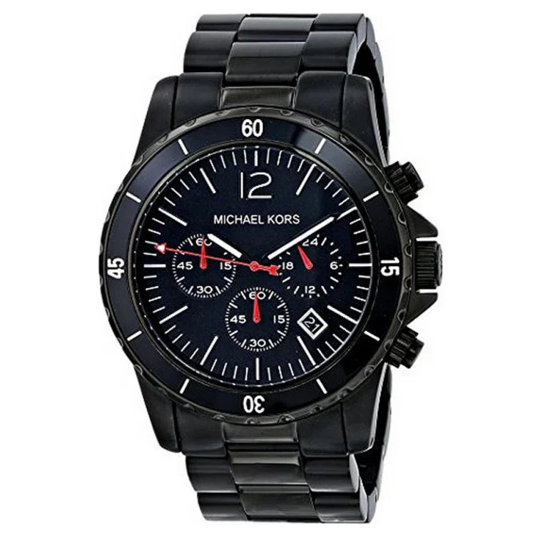 Michael Kors MK8161 Men’s Black Dial Black Stainless Steel Madison Chronograph Watch
