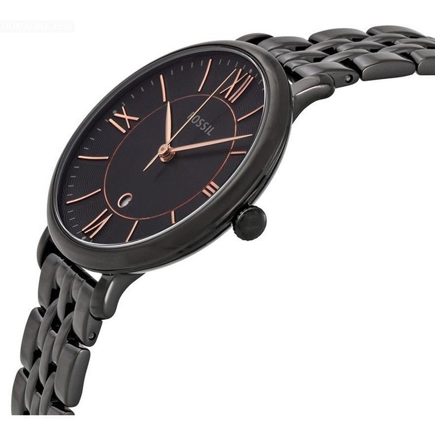 Fossil Jacqueline ES3614 Three-Hand Black Stainless Steel Women's Watch